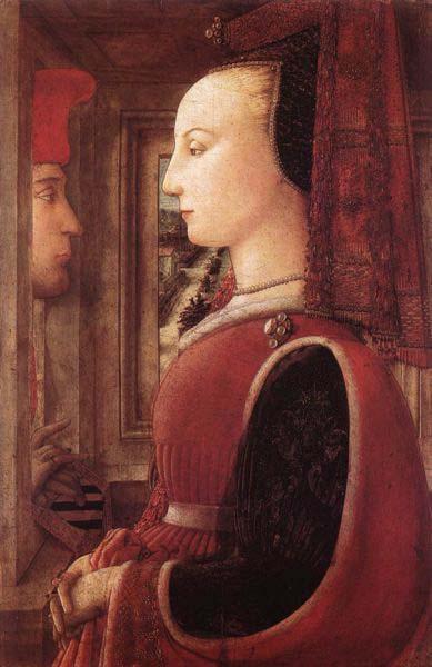 Fra Filippo Lippi Portrait of a Man and Woman at a Casement China oil painting art